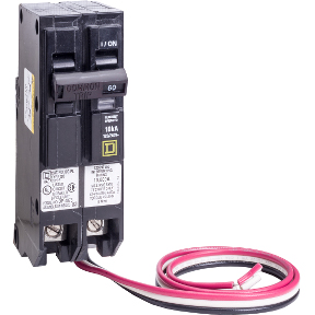 Schneider Electric Powerlink Thermal Magnetic Circuit Breaker; 2-Pole; 60A; 120/240VAC; Lever; Box Lug Terminal; UL 489